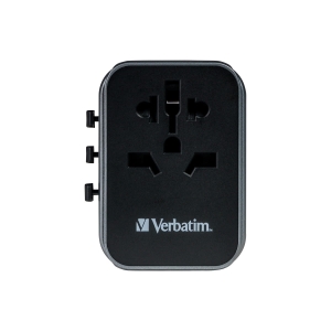 VERBATIM POWER TRAVEL ADAPTOR UTA-03 100-250V USB  PD30W + QC18W 49545