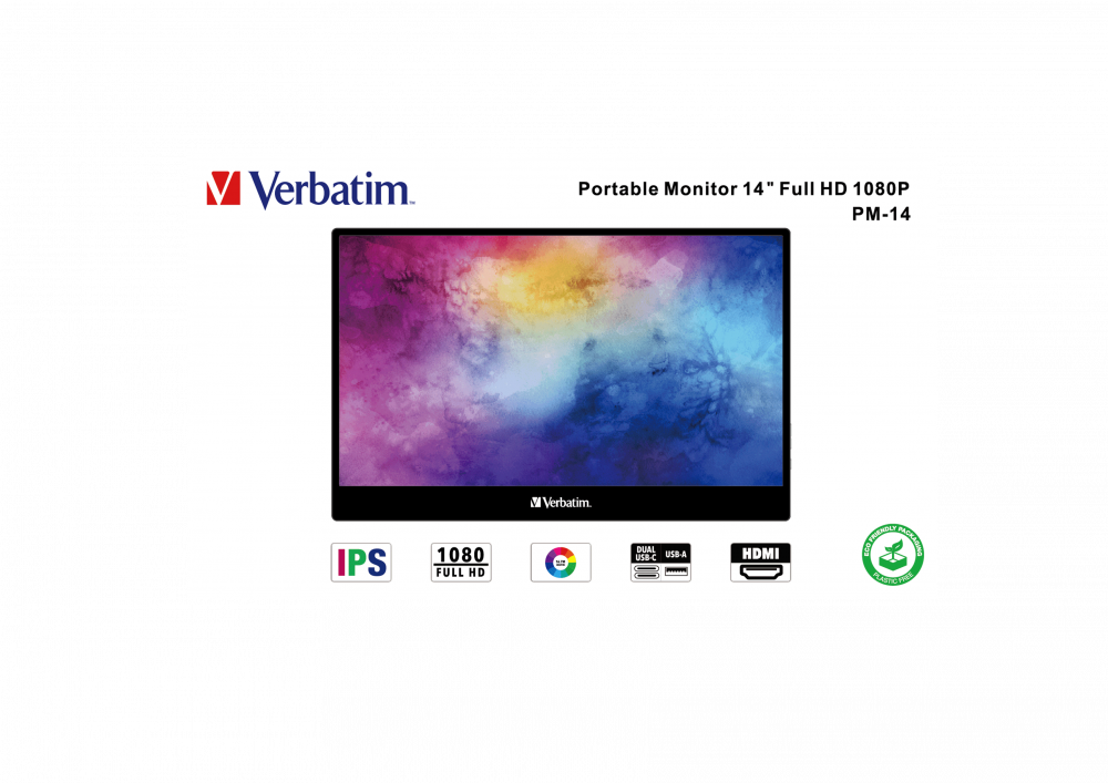 Verbatim Portable Monitor 14" FHD 49590