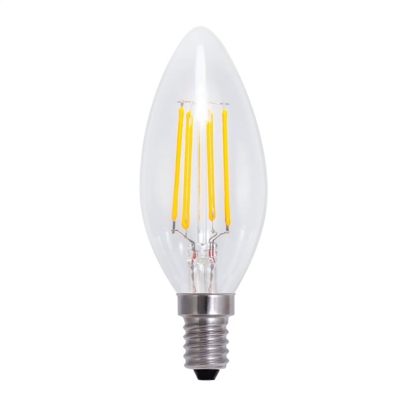 OMEGA LED BULB FILAMENT E14 2800K 4W CANDLE 175-250V [43552]