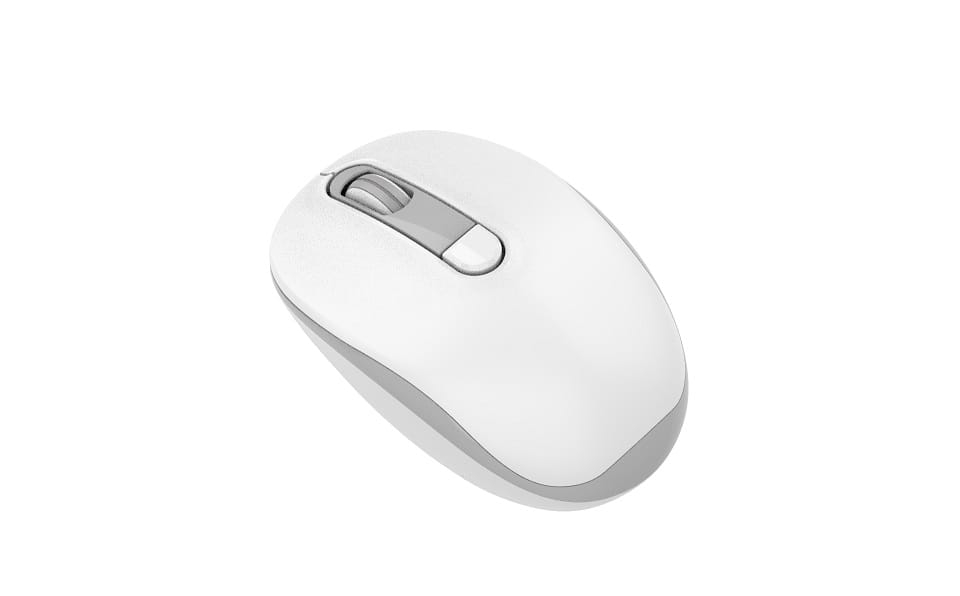OMEGA MOUSE MYSZ BEZPRZEWODOWA 1000/1200/1600 DPI WHITE-GREY [45862]