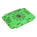 OMEGA LAPTOP COOLER PAD " ICE BOX" GREEN 14CM FAN USB 41905