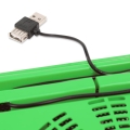 OMEGA LAPTOP COOLER PAD " ICE BOX" GREEN 14CM FAN USB 41905