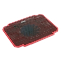 OMEGA LAPTOP COOLER PAD " ICE BOX" RED 14CM FAN USB PORT [41907]