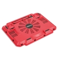 OMEGA LAPTOP COOLER PAD " ICE BOX" RED 14CM FAN USB PORT [41907]