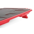 OMEGA LAPTOP COOLER PAD " ICE BOX" RED 14CM FAN USB PORT [41907]