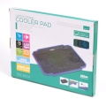 OMEGA LAPTOP COOLER PAD " ICE BOX" VIOLET 14CM FAN USB PORT [41906]