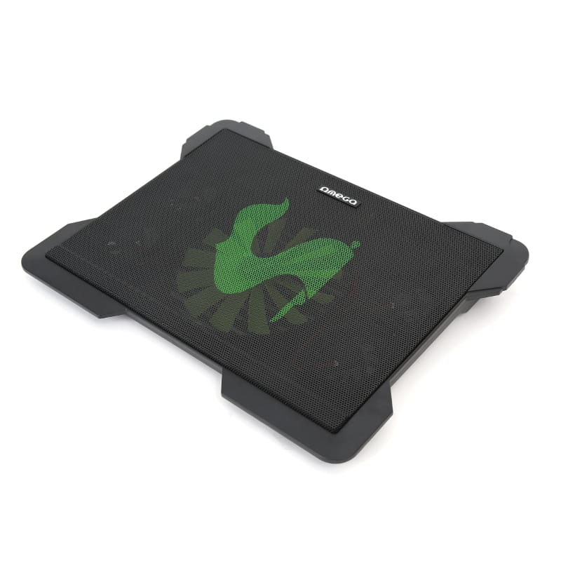 OMEGA LAPTOP COOLER PAD (CYCLONE) 5 FANS 2 USB PORTS BLACK 42182