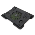 OMEGA LAPTOP COOLER PAD (CYCLONE) 5 FANS 2 USB PORTS BLACK 42182