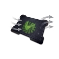 OMEGA LAPTOP COOLER PAD (CYCLONE) 5 FANS 2 USB PORTS BLACK 42182