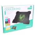 OMEGA LAPTOP COOLER PAD (CYCLONE) 5 FANS 2 USB PORTS BLACK 42182