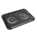 OMEGA LAPTOP COOLER PAD " ICE CUBE" BLACK 14CM FAN USB PORT 41908