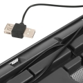OMEGA LAPTOP COOLER PAD " ICE CUBE" BLACK 14CM FAN USB PORT 41908