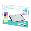 OMEGA LAPTOP COOLER PAD " ICE CUBE" BLACK 14CM FAN USB PORT 41908