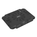 OMEGA LAPTOP COOLER PAD " ICE BOX" BLACK 14CM FAN USB PORT [41903]