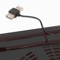 OMEGA LAPTOP COOLER PAD " ICE BOX" BLACK 14CM FAN USB PORT [41903]