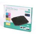 OMEGA LAPTOP COOLER PAD " ICE BOX" BLACK 14CM FAN USB PORT [41903]