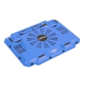OMEGA LAPTOP COOLER PAD " ICE BOX" BLUE  14CM FAN USB PORT 41904