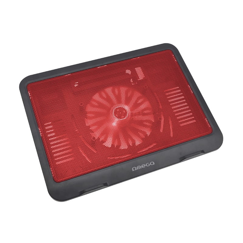 OMEGA LAPTOP COOLER PAD (WIND) 14 CM FAN RED