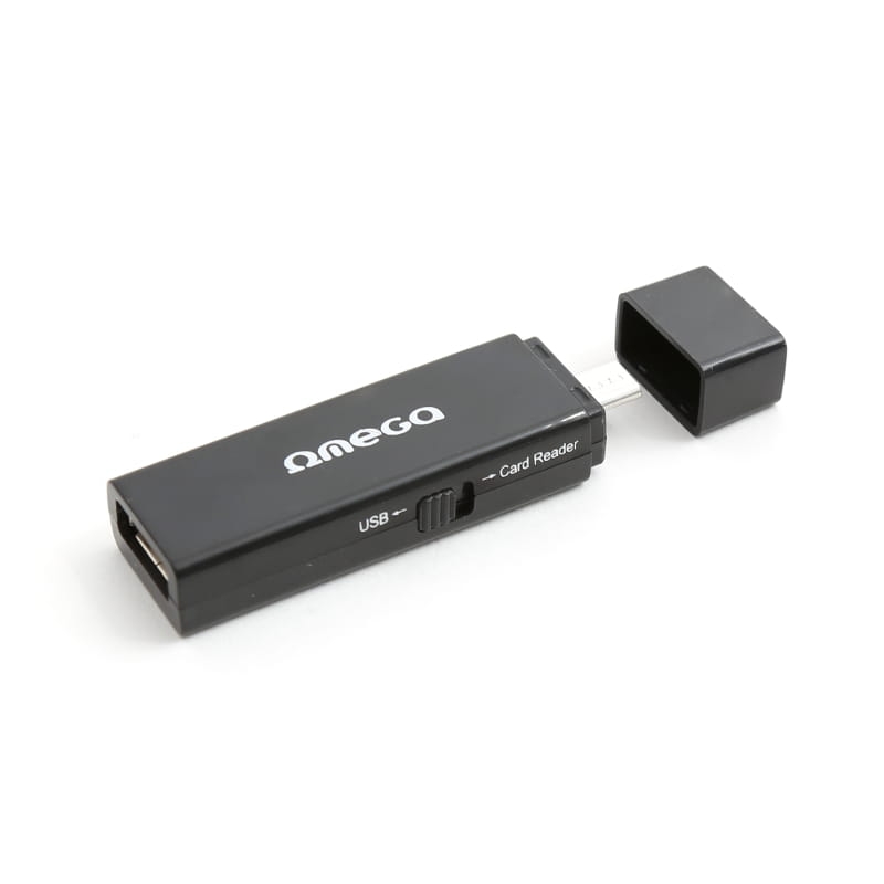 OMEGA CARD READER SDHC/microSDHC + USB PORT for ANDROID [41808]