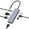 VERBATIM USB-C Pro 8 Port Hub 2xHDMI 4K SD 3.2 GEN1 CMH-08 32151