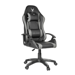 VARR GAMING CHAIR ZOLDER GAS LIFT TWO PILLOWS GREY+BLACK [45859]