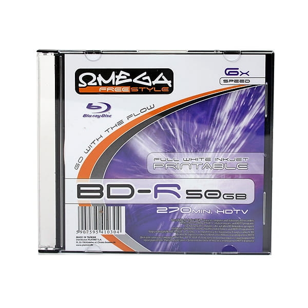 FREESTYLE BD-R BLU-RAY 50GB 6X PRINT FF SLIM*1 [41030]