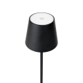 PLATINET TABLE RESTAURANT LAMP LAMPA BAROWA WATERPROOF IP44 REGULATION RECHARGABLE BLACK [45925]