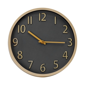 PLATINET ROUND WALL CLOCK DAWN, silent mechanism [45958]