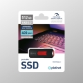 PLATINET PORTABLE SSD DRIVE USB 3.2 UP TO 400MB/s 512GB BLACK [46159]
