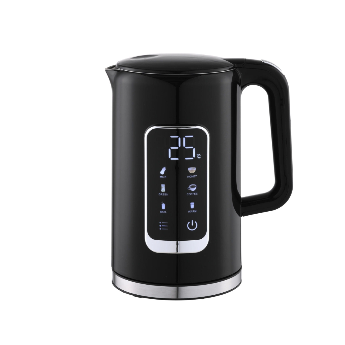 PLATINET CZAJNIK KETTLE LCD DISPLAY 1,7L 5 TEMPERATURE SETTINGS + 450 ML TRAVEL MUG, BLACK [45976]