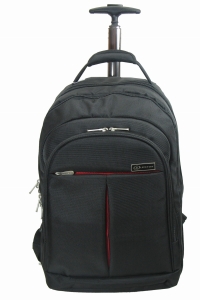 PLATINET LUCKYSKY CITY ROLLER LAPTOP BACKPACK TROLLEY CITY LAPTOP BACKPACK WITH WHEELS AND METAL LOGO HANDLE 15.6"