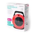 OMEGA 4-SOCKET EXTENSION CORD RETRACTABLE DRUM PRZEDŁUŻACZ BĘBNOWY 8M 16A FRENCH PLUG [46090]