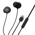 MAXELL USB-C IN EAR EAPHONES IN-BAX BLACK 348594