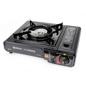 PLATINET CAMPING COOKING STOVE 1 BURNER BLACK
