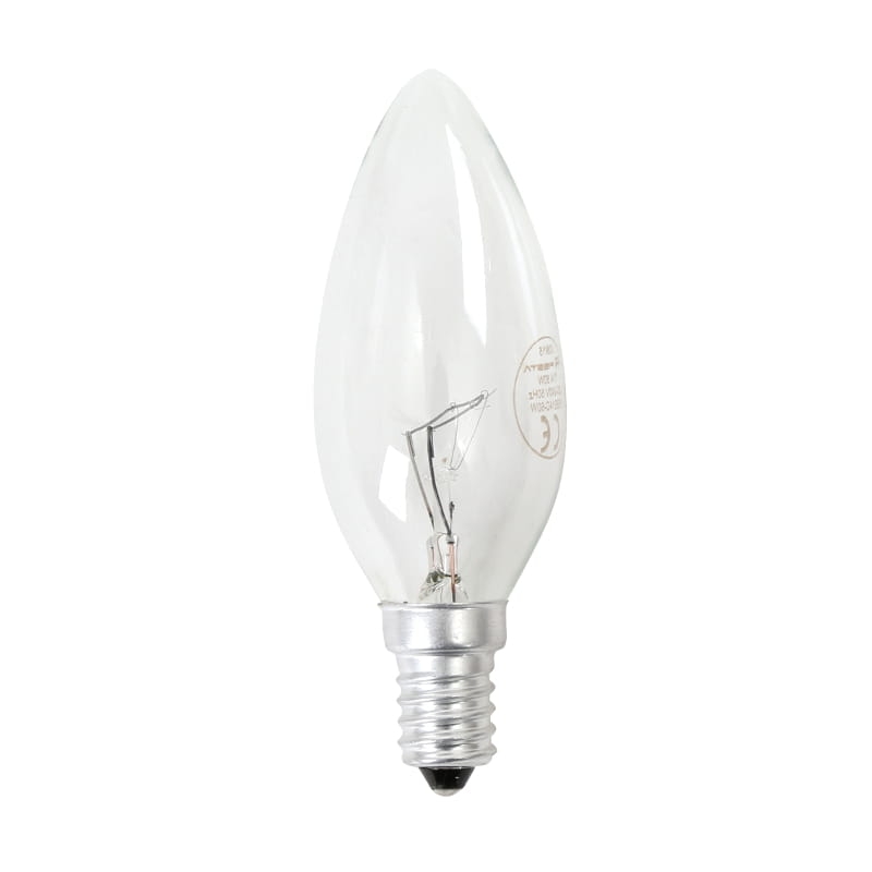 FIESTA SHOCKPROOF BULB E14 CANDLE C35 2700K 60W [43143]
