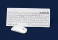 OMEGA KEYBOARD US + MOUSE WIRELESS BLUETOOTH KLAWIARTURA + MYSZ ZESTAW BEZPRZEWODOWY WHITE [46063]