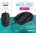 OMEGA MOUSE MYSZ 3D OFFICE 1200DPI 1,5M USB WHITE [46070]