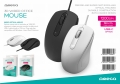 Mysz biurowa 1200 dpi 1,5m USB - czarna