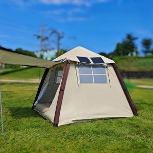 PLATINET CAMPING SOLAR TENT NAMIOT 52W 2000mAh INFLATE [46266]