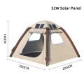 PLATINET CAMPING SOLAR TENT NAMIOT 52W 2000mAh INFLATE