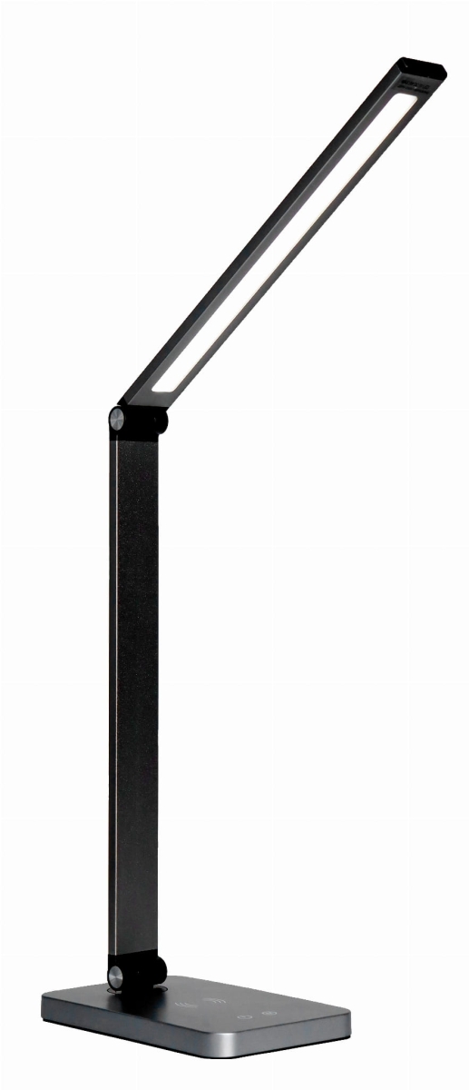 PLATINET DESK LAMP LAMPKA BIURKOWA 10W, ALUMINIUM, WIRELESS CHARGING, 3-STEP DIMMING, 5-STEP COLOR SET, BLACK [46024]