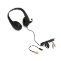 FREESTYLE HI-FI STEREO HEADSET + MIC + ADAPTER 2-1 FH4008 BLACK [42675]
