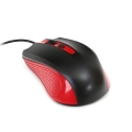 Mysz optyczna OMEGA OM-05R 1200 DPI czarno-czerwona