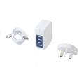 Ładowarka OMEGA z 4 portami USB 4A kompatybilna z angielskim gniazdem zasilania