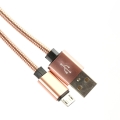 Kabel USB-microUSB OMEGA 1.8A 1 m różowo-złoty