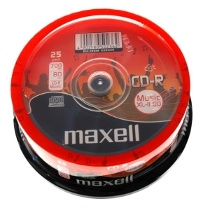 MAXELL CD-R 700MB MUSIC XL-II 80  CAKE*25 628529.00.CN