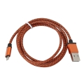 Kabel USB-lightining PLATINET Eris plecioną osłonką 1m pomarańczowy
