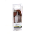 Kabel USB-microUSB PLATINET Hera skórzany 2,4A 1 m brązowy