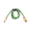 Kabel USB-microUSB PLATINET Mamba skórzany 1 m zielony