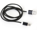 Kabel USB-microUSB PLATINET Magneto z wtyczką magnetyczną 1 m czarny